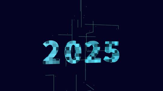 2025三维科技感电路板生长线条场景