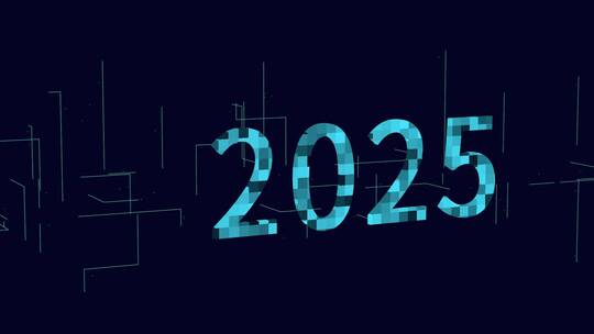 2025三维科技感电路板生长线条场景