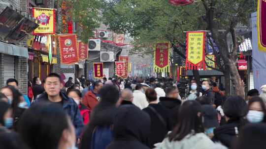 济南宽厚里人流延时镜头