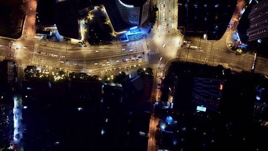 四平路海伦路夜景视频素材模板下载