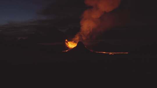 火山，火山喷发，熔岩，岩浆