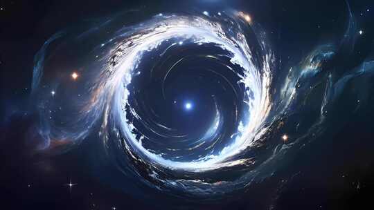 科技感宇宙穿梭时空隧道粒子星云合集4K