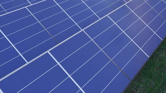 光伏太阳能发电站新能源3D动画