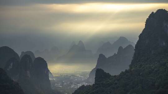 13组桂林山水大气风光延时