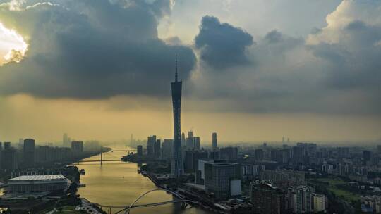 广州塔小蛮腰城市大景