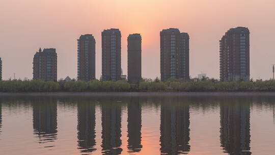 诸城 地标建筑 延时摄影 城市空镜头 空镜头