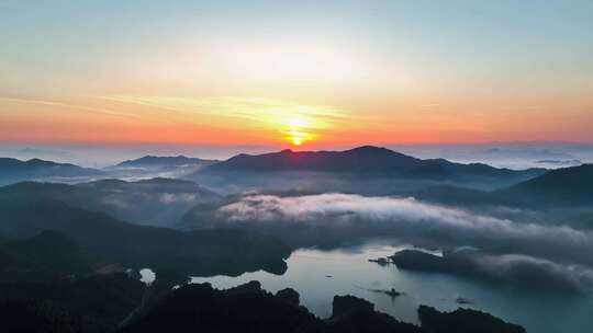 【13分钟合集皖南川藏线青龙湾云海水墨风景