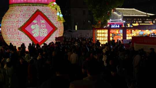 4k台州路桥十里长街元宵夜景