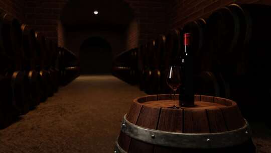 红葡萄酒酒窖