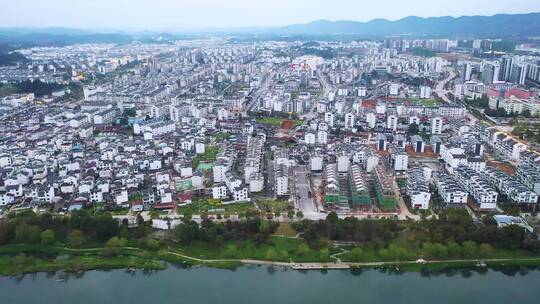 航拍上饶市婺源县