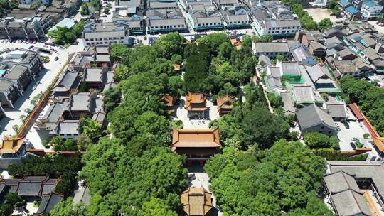 航拍南岳衡山大庙5A景区