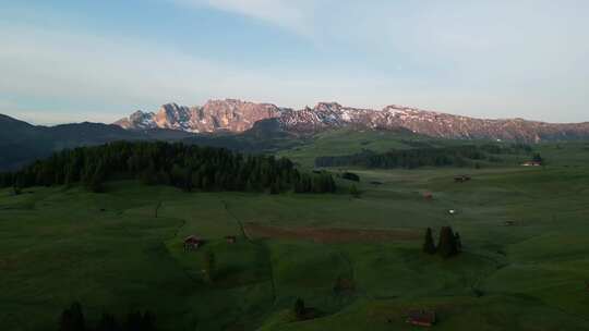 阿尔卑斯高山草甸风景