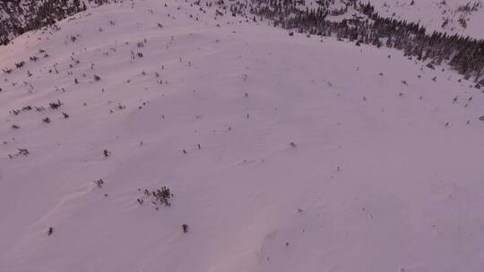 高清实拍航拍雪山视频素材模板下载