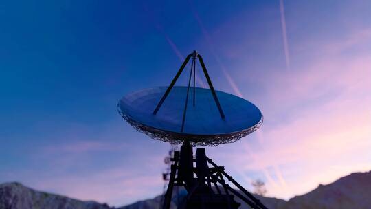 4K 雷达天文观测台视频素材模板下载