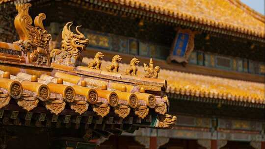 故宫角楼庄严宏伟风建筑场景