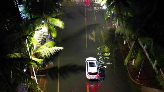 城市内涝洪水水灾 纪实拍摄路面积水视频素材模板下载