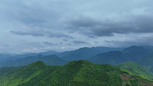 安徽黄山风景区山川国风水墨画航拍