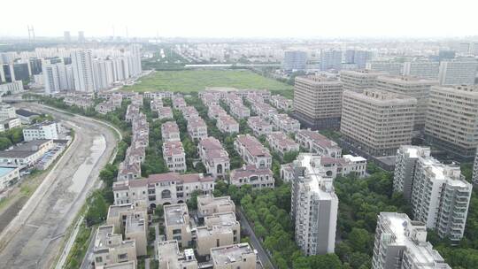 上海浦江镇全景4K航拍复地申公馆浦江软件园