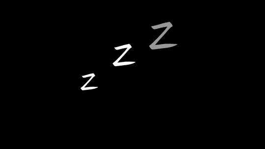 睡觉zzz动画视频素材模板下载