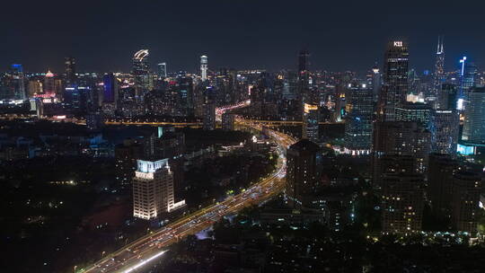 上海城市夜景-悟2航拍