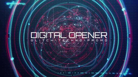 科技感高级幻灯片片场AE模板