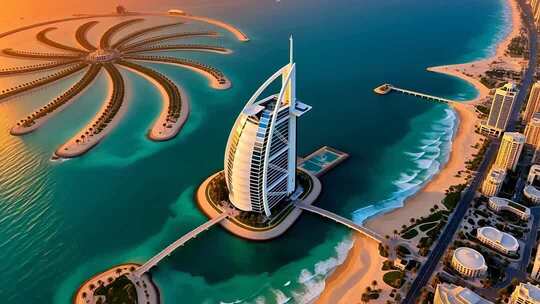 迪拜，奢华与自然的完美和弦合集4K