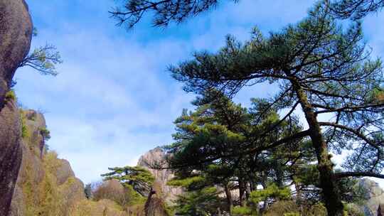 黄山云海航拍延时大自然风景风光视频素材