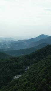 航拍湖北黄石东方山4A景区金顶