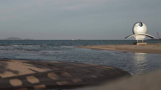 青岛海边沙滩