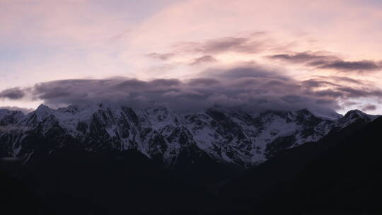 西藏雪山延时