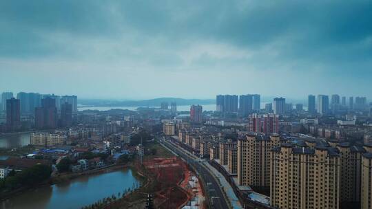 航拍城市风景