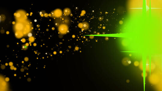 金色粒子路径光线8
