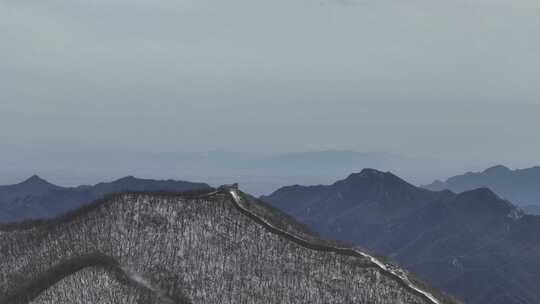 怀柔范崎路小雪景