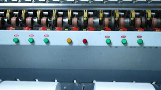 化纤厂纺织厂生产车间视频素材模板下载