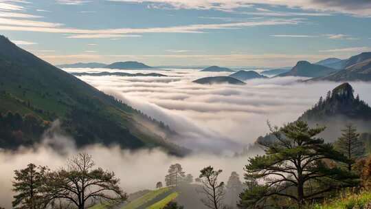 山间云海自然风光
