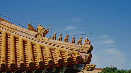 故宫宫殿屋脊兽0258