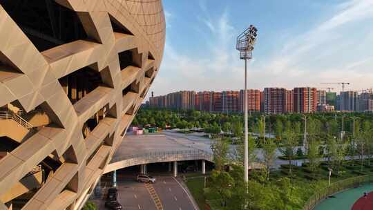 航拍徐州市奥体中心-徐州城市宣传片