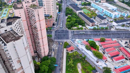 钦州北路宜山路延时航拍