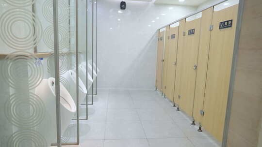 商场公共厕所卫生间视频素材模板下载