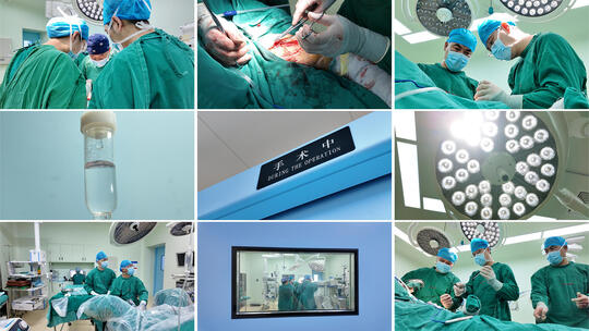 4K实拍病人被推进手术室接受医生紧急救治高清在线视频素材下载