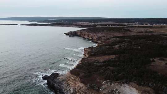 沿海地区的航拍镜头