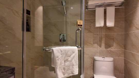 酒店双床卧室室内场景