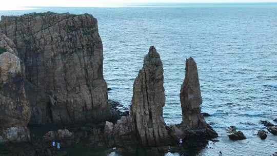 大连航拍排石 排石风景