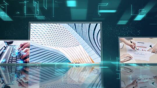 简洁科技感企业宣传图文展示AE模板AE视频素材教程下载