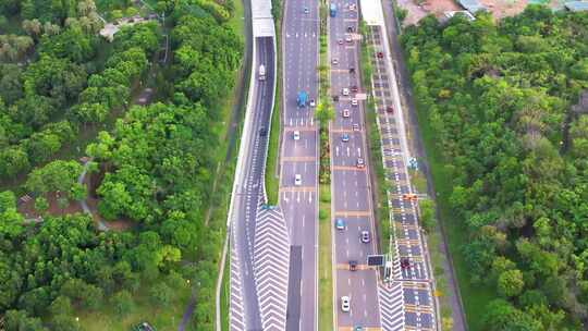 广东省深圳市南山区深圳湾人才公园航拍风光