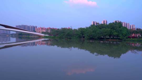广州南沙蕉门河公园视频素材模板下载
