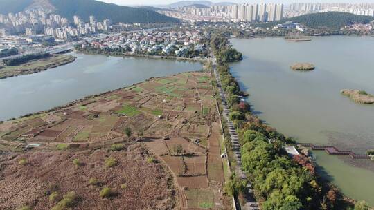 徐州航拍小南湖云龙湖山水城林