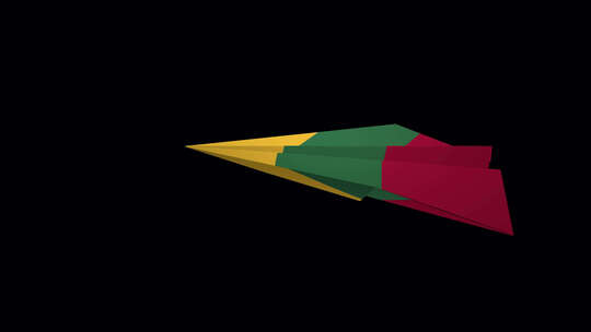 立陶宛纸飞机国旗V2视频素材模板下载