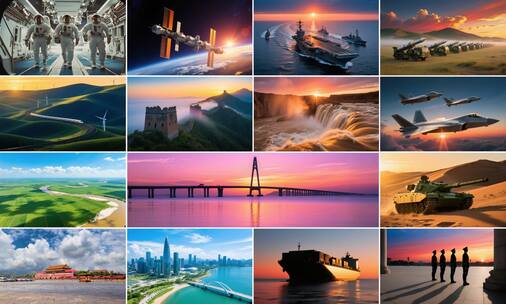 4K《大中国》配乐背景高清在线视频素材下载