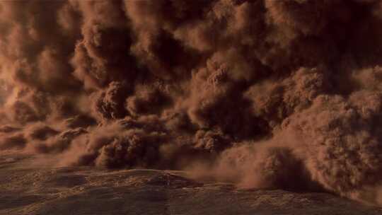 沙尘暴极端天气干旱甘肃沙漠新疆视频素材模板下载